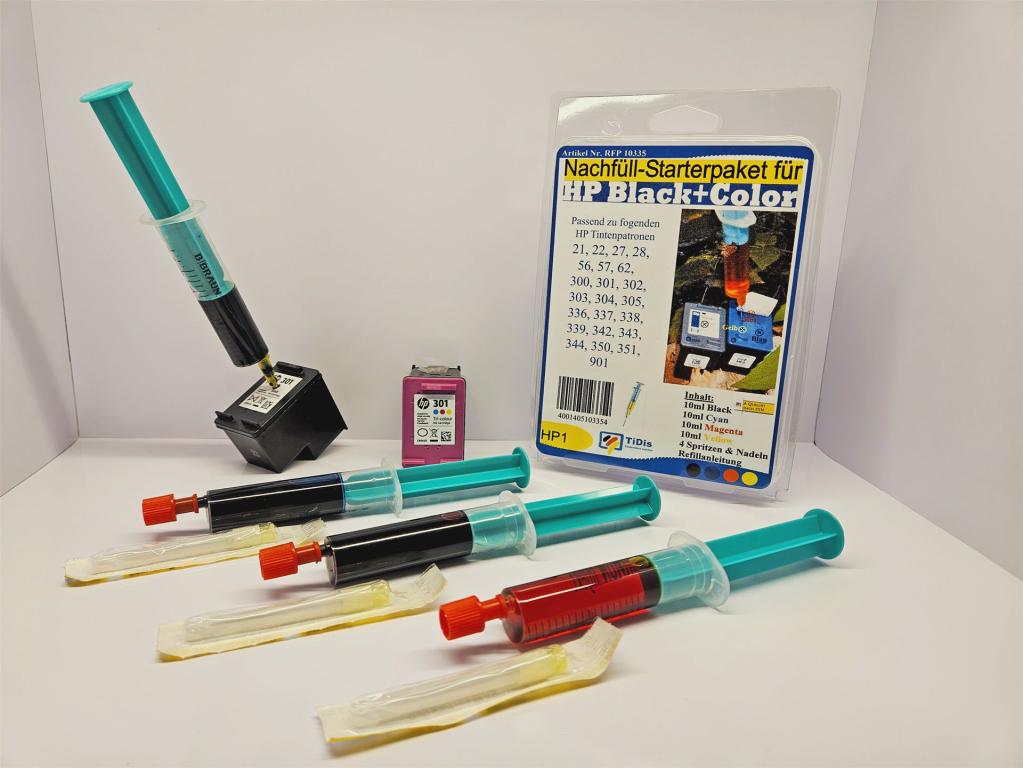 Tintenpatronen sind nicht mit im Lieferumfang